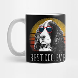 English Springer Spaniel Shirt Retro Best Dog Lover Ever Mug